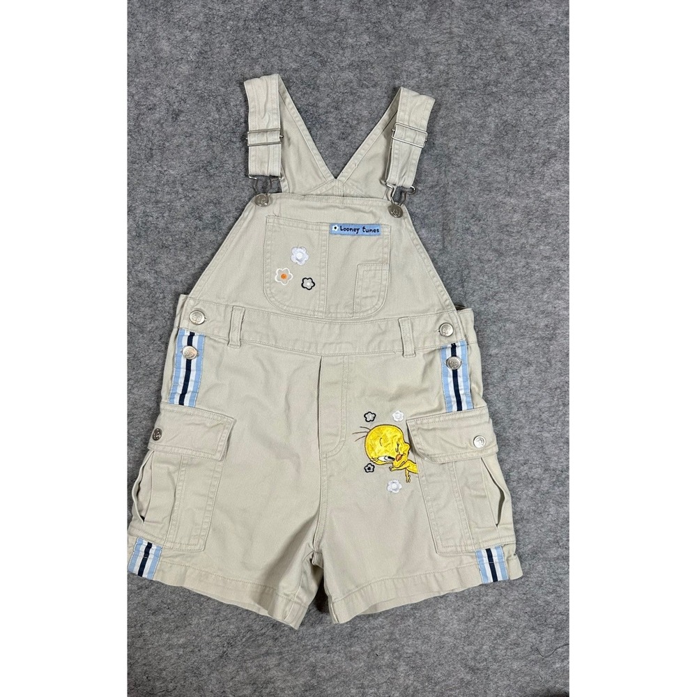Vintage Looney Tunes Short Walls Girls 7-8 Tweety Bird Kids Outfit 90s